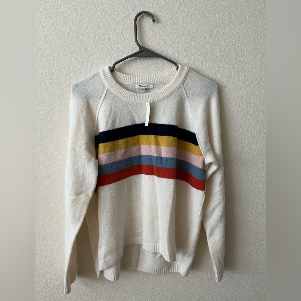 Madewell The Perfect Wool Striped Sweater